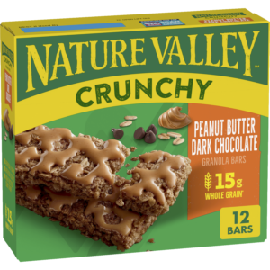 Crunchy Granola Bars with Peanut Butter and Darkish Chocolate