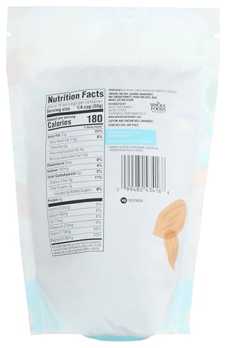 Entire Meals Market 365 Roasted and Salted Almonds, 16 Ounces