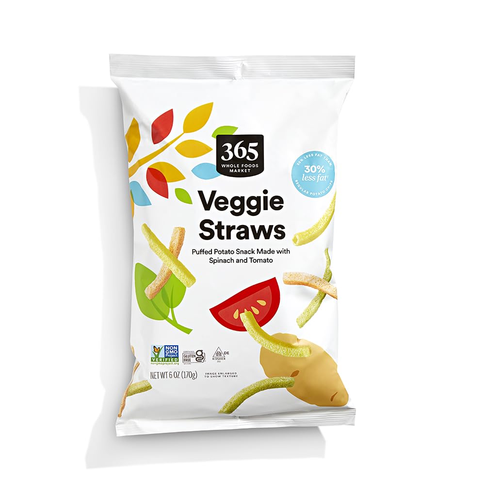 Authentic Veggie Straws, 6 Ounce by 365 Entire Meals Market