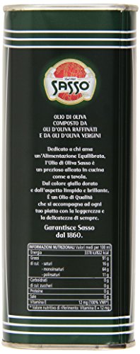 Sasso 'Olio Di Oliva' Olive Oil, 1 Liter (33.8 Fl. oz.) [Imported from Italy] Y