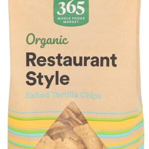 Complete Meals Market 365 Natural White Corn Tortilla Chips, Restaurant Fashion, 14 Ounces